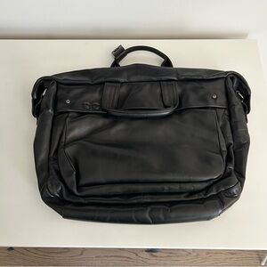 Surface to Air Black Leather Men's Briefcase Tote
